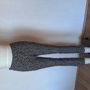 Stretch and animal print skinny leg dress pants